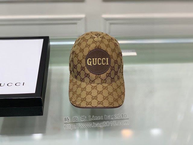 Gucci新品男士帽子 古馳GG印花棒球帽鴨舌帽  mm1374